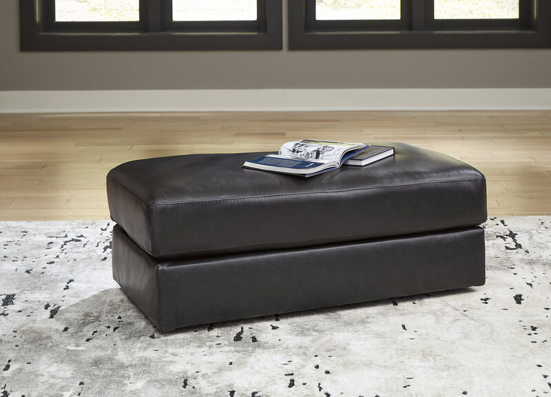 Amiata Leather Ottoman image number 1