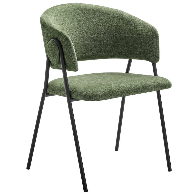 Nella Upholstered Heathered Chenille Dining Chairs Set of 2 image number 3