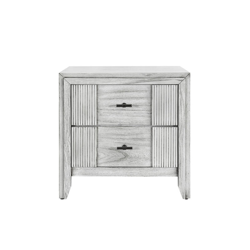 Elsie Grey Contemporary Bedroom Nightstand image number 0