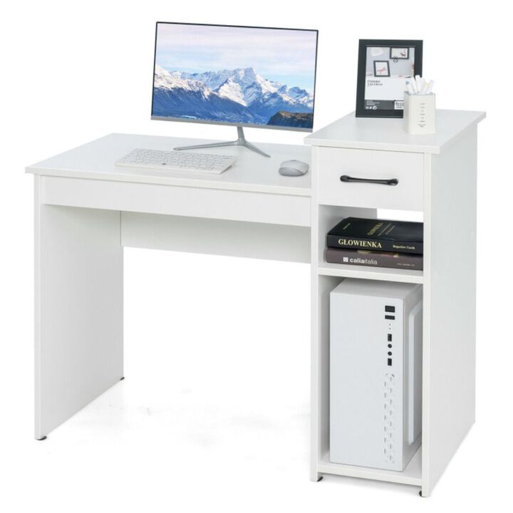 Computer Desk PC Laptop Table with Drawer and Shelf
