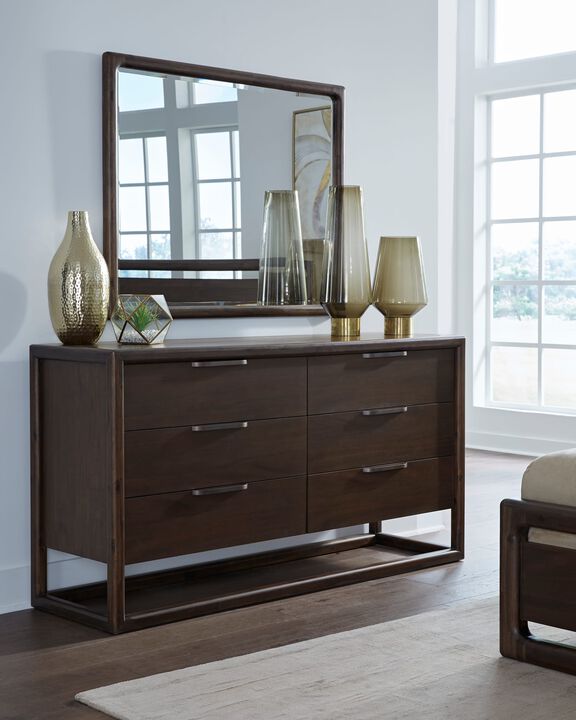 Sol 6-Drawer Dresser and Mirror
