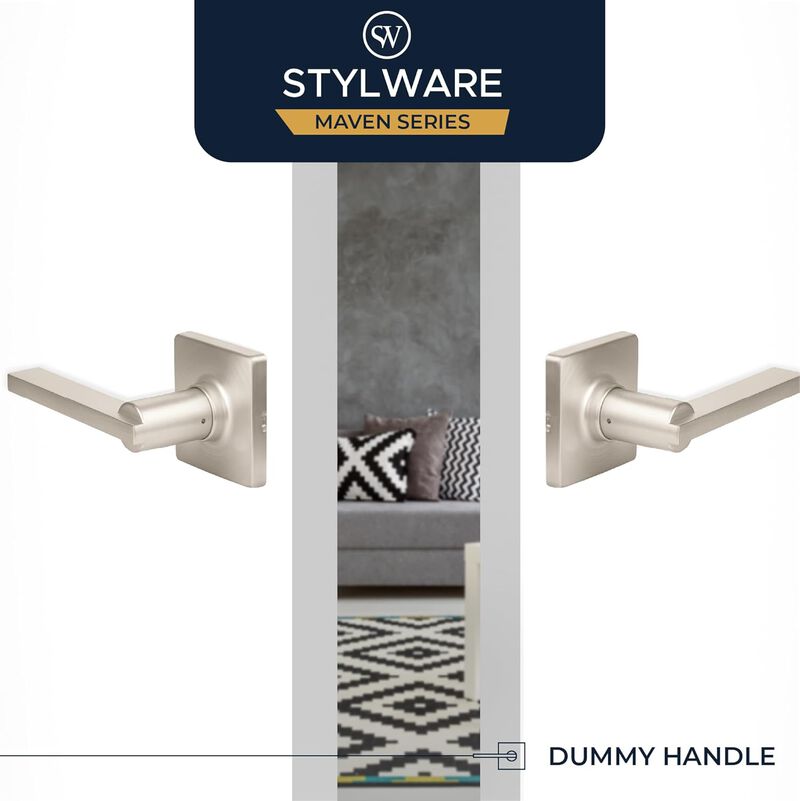 Stylware Maven Double Dummy Lever with Square Rosette