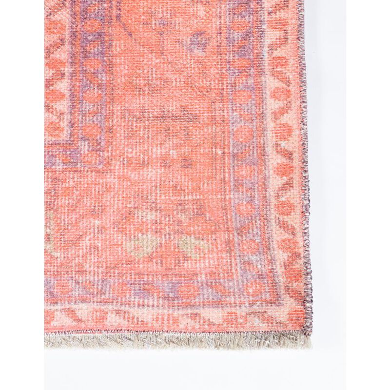 Momeni Traditional Rectangle Area Rug, Coral, 4' X 6'