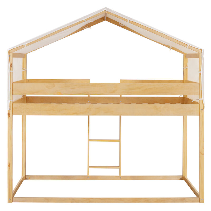 Merax Bunk Bed with Tent for Kids Children