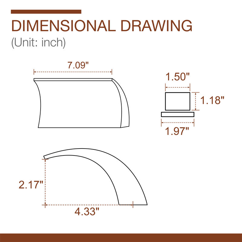 Mondawe Double Handle 8-Inch Brass Center Widespread Bathroom Faucet