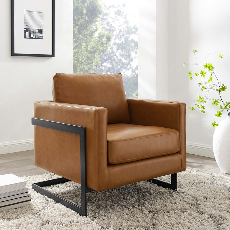 Posse Performance Velvet Accent Chair image number 1