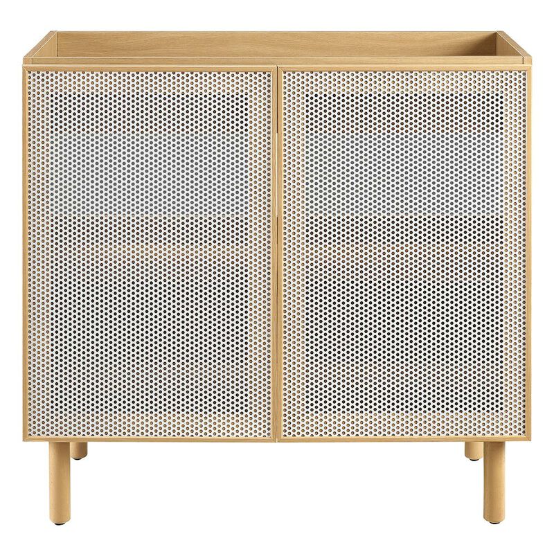 Modway Calla 36 Perforated Metal Bathroom Vanity Cabinet (Sink Basin Not Included)