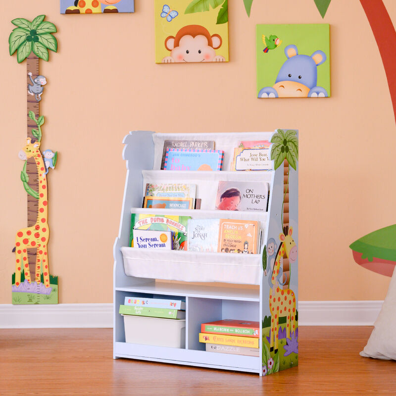 Fantasy Fields - Sunny Safari Book Rack Storage Kids Display Bookshelf