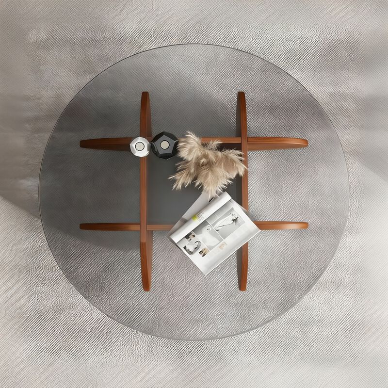 Tamhus Modern Round Coffee Table image number 3