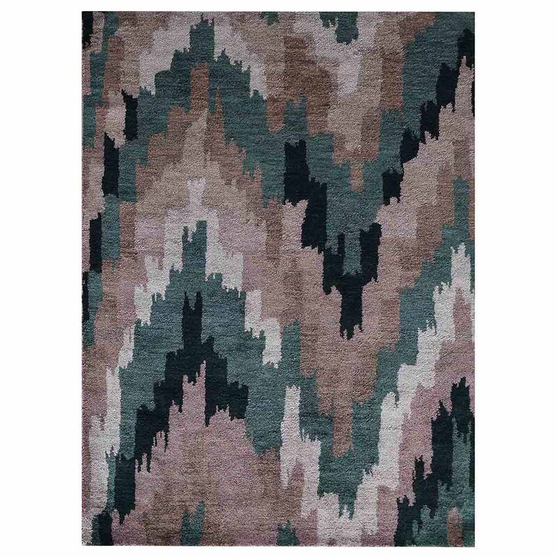 Rugsotic Carpets Hand Knotted Silk Size Area Rug Abstract Size NS1233 image number 0
