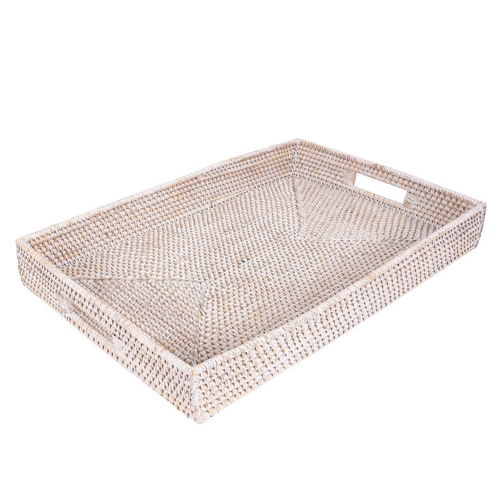 Saboga Home&trade; Rectangular Tray With Cutout Handles