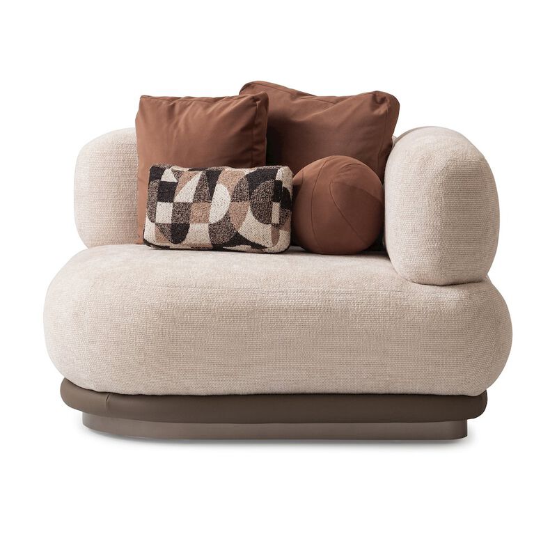 Bristol Point Corner Unit - Fawn/Saddle Brown image number 1