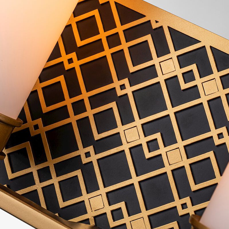 Lucas McKearn Ziggy 2 Lt Bath Bar in Lacquered Gold