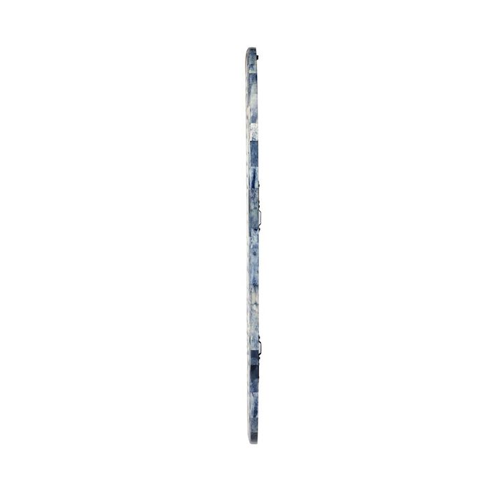 Butler Specialty Trubadur Bone Inlay Wall Mirrored, White and Blue