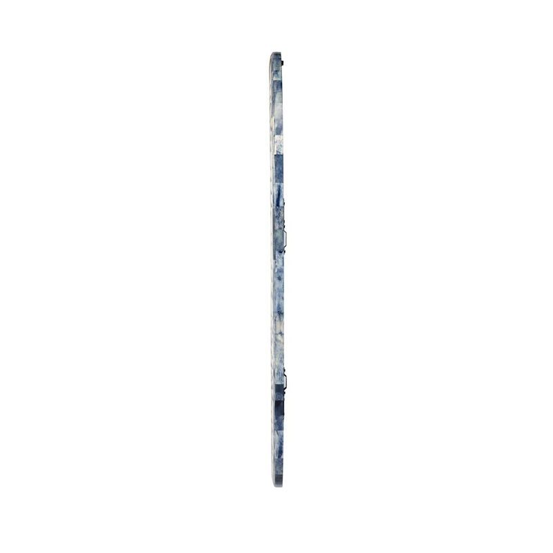 Butler Specialty Trubadur Bone Inlay Wall Mirrored, White and Blue image number 1