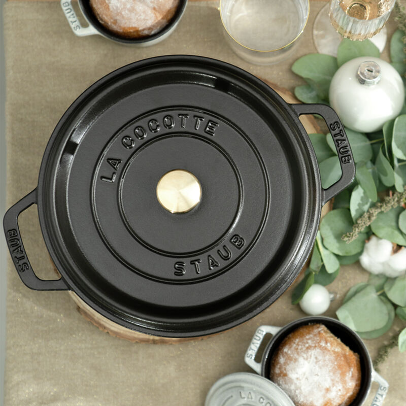 Staub Cast Iron 4-qt Round Cocotte