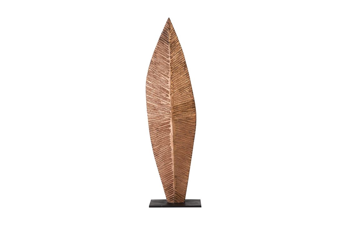 Medium Carved Leaf on Stand
