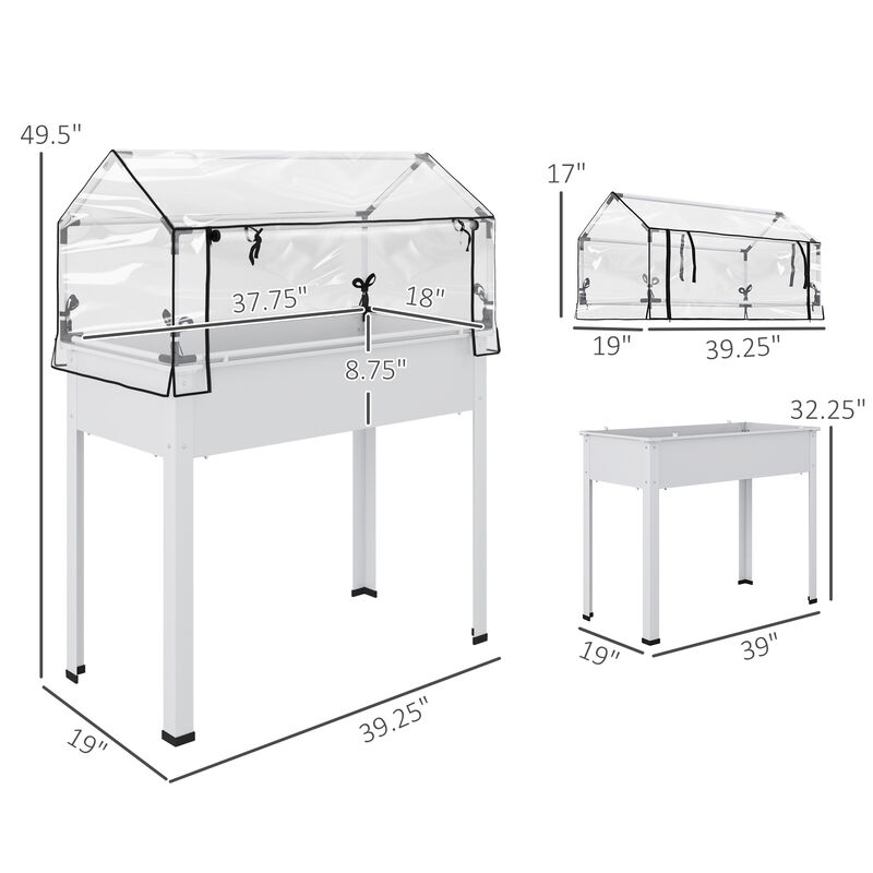 Hivvago Elevated Vegetable Planter with Drainage Hole image number 2