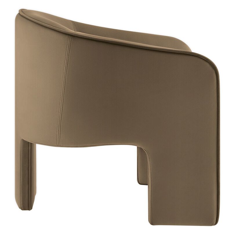 Greer Performance Velvet Upholstered Accent Armchair image number 3