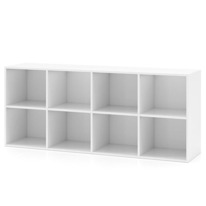 Hivvago 8-Cube Bookcase Bookshelf with 2 Anti-Tipping Kits Storage Organizer