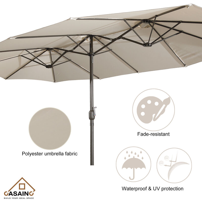 15ft Patio Maket Umbrella with base
