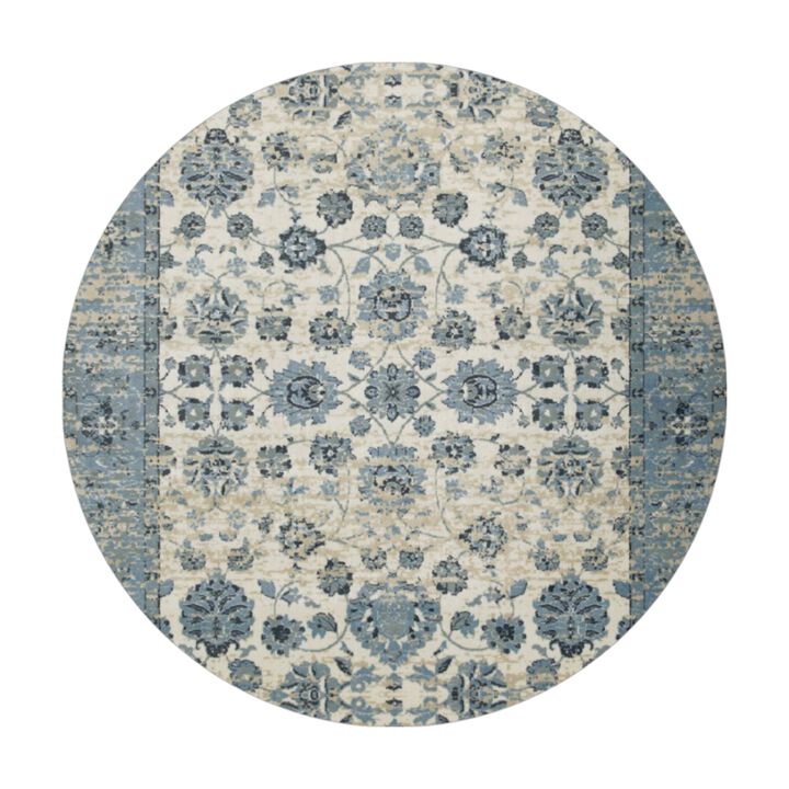 HomeRoots Oriental Round Rug