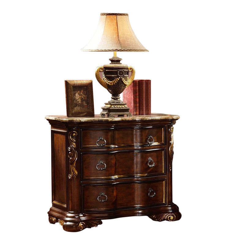 Streamdale Bella Nightstand Dark Walnut