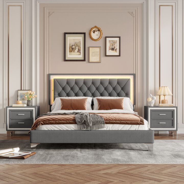 Nuxpin 3-Pieces Bedroom Sets
