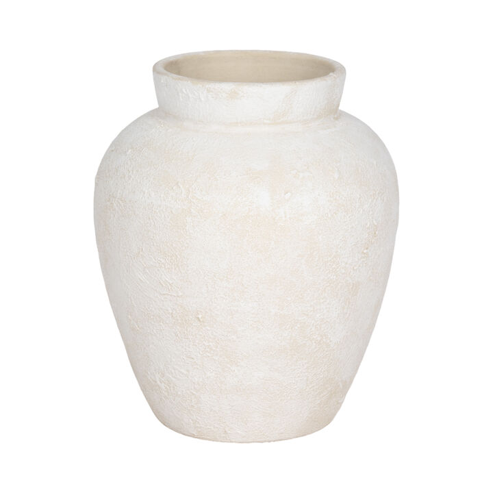11" Textured Terracotta Vase