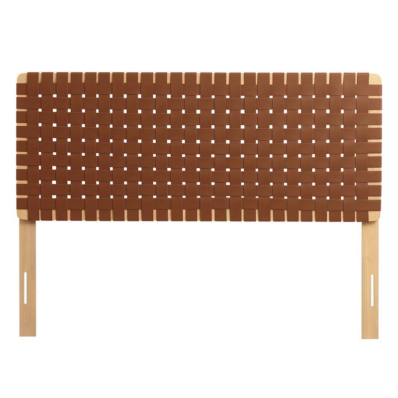Sparta Weave Vegan Leather Full Headboard image number 0