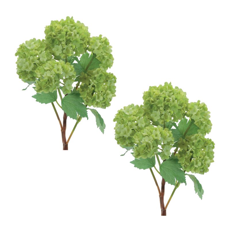 Set of 2 Artificial Hydrangea Sprays for Vases, Centerpieces, and Floral Arrangements