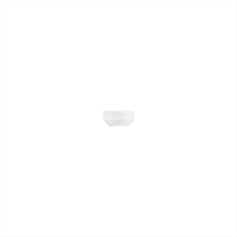 Lizbon dia.2.25" h:1" 1 oz. Round White Porcelain Bowl (Set of 4) image number 2