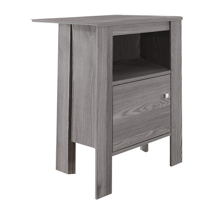 Hardwood End Table with Bottom Shelf &ndash; Sturdy Living Room Furniture