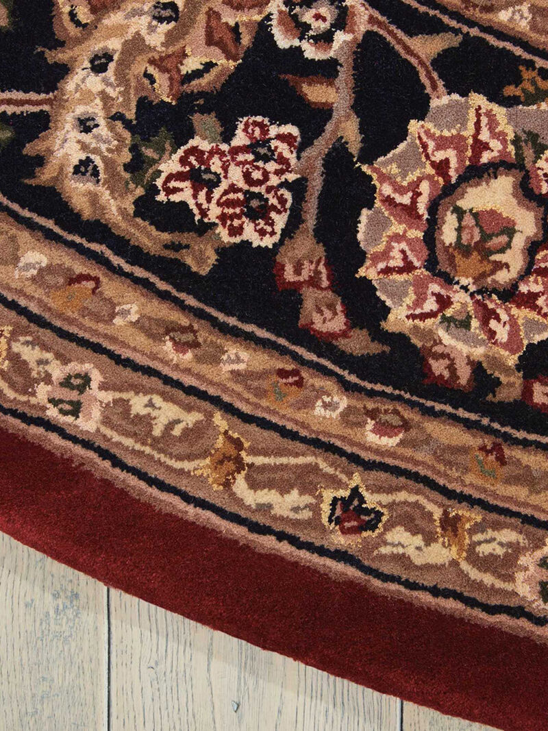 Nourison 2000 2002 Burgundy 4' x Round Rug image number 1