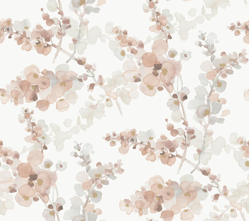 Blossom Fling Clay Wallpaper