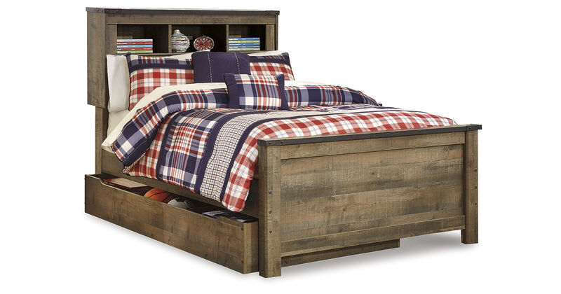 Trinell Full Bookcase Bed with Storage image number 1