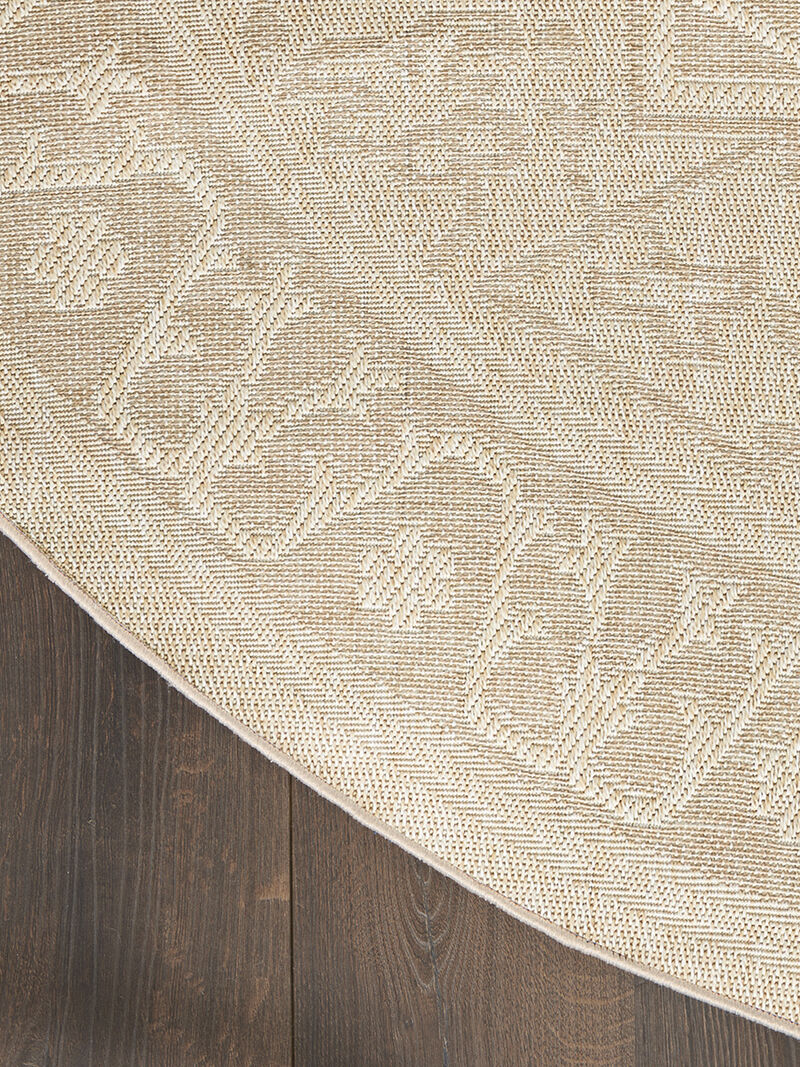 Tulum TLM05 Cream 8' x Round Rug image number 1