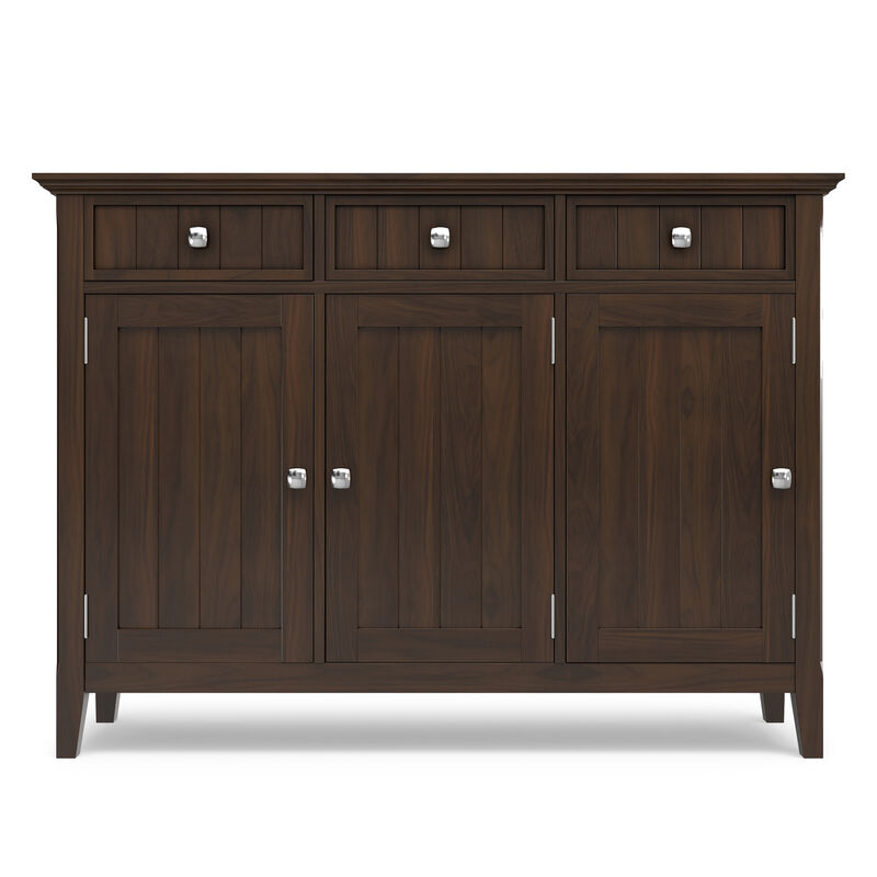 Acadian SOLID WOOD 51 inch Wide Transitional Entryway Storage Cabinet in Brunette Brown image number 3