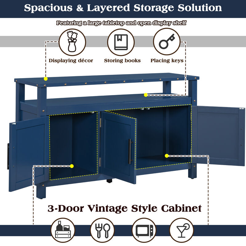 Wargip 55.1''Pine Sideboard image number 6