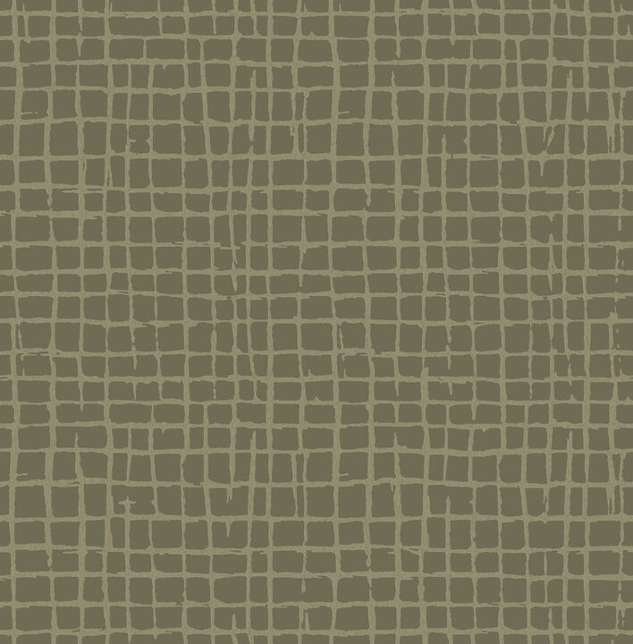 Albin Moss Gridline Wallpaper