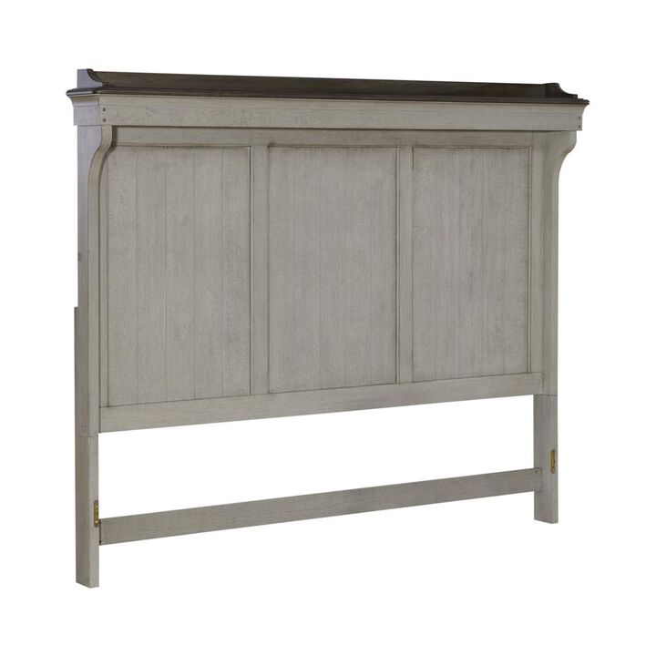 Liberty Furniture King Mantle Headboard Farmhouse White