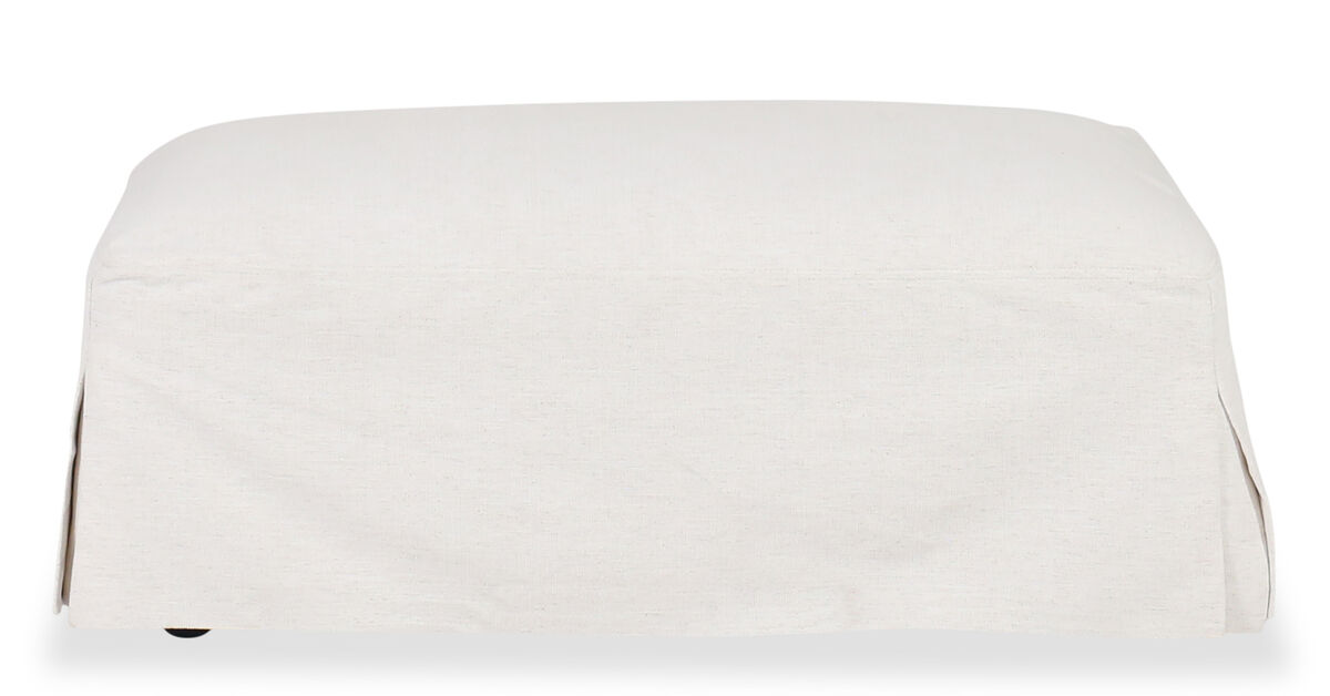 Ellis Slipcovered Ottoman