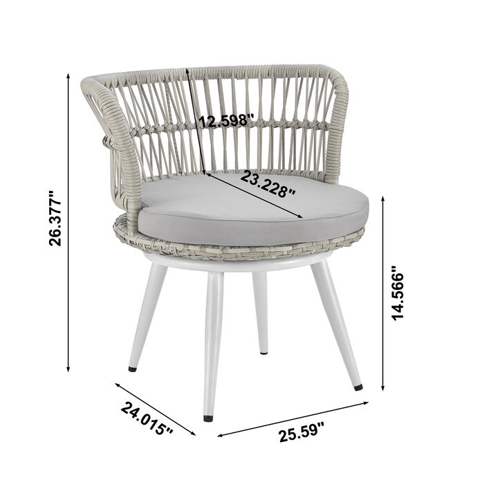 Monaco Gray Patio Set