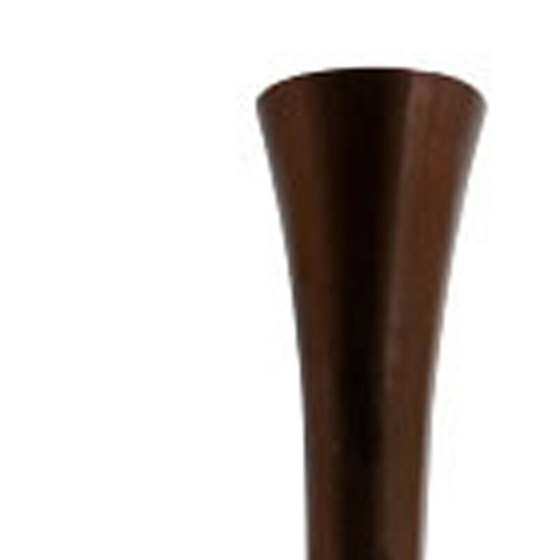 Hivvago 50 Inch Burnished Brown Aluminum Floor Vase