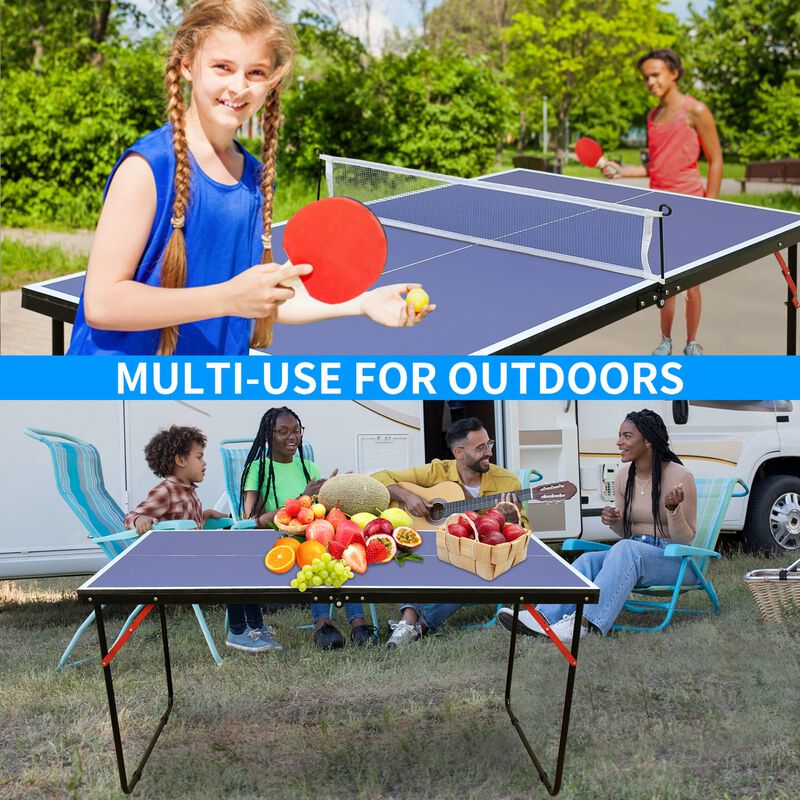 Napsco Foldable & Portable Ping Pong Table Set image number 7