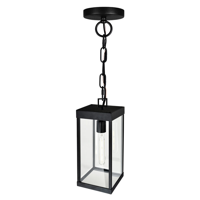 Windsor 1 Light Black Outdoor Ceiling Light