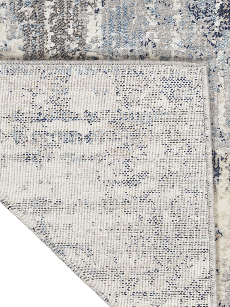 CK022 Infinity IFN04 Ivory/Gray/Blue 4' x 6' Rug