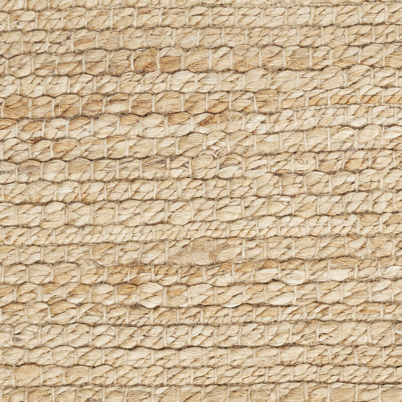 HomeRoots Jute Hand Woven Square Rug image number 0