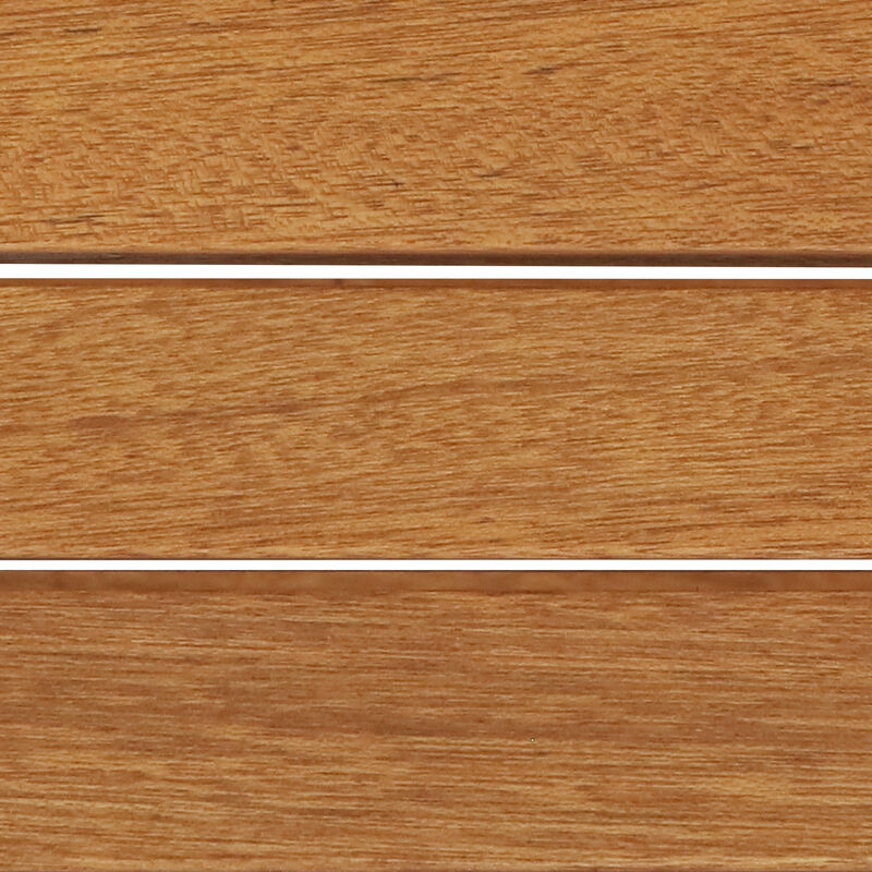 Sunnydaze Meranti Wood 3-Piece Patio Conversation Set with 2 Chairs