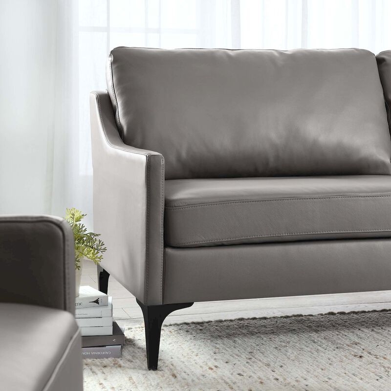 Modway Corland Leather Sofa